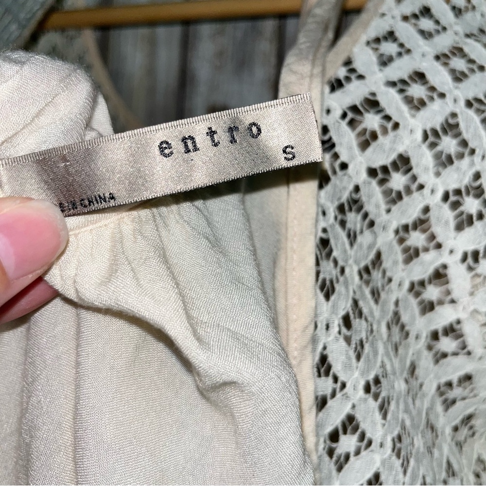 Entro Dusty Cream/Pink Blouse - Picture 6 of 6